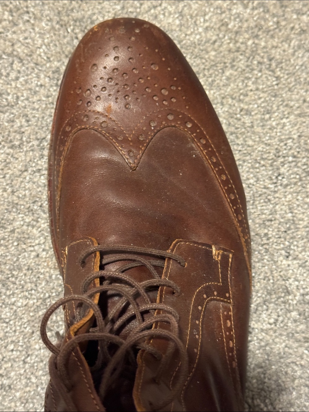 Timberland Brown Leather Chukka Lace-Up Boots with Side Zip - Picture 4 of 5
